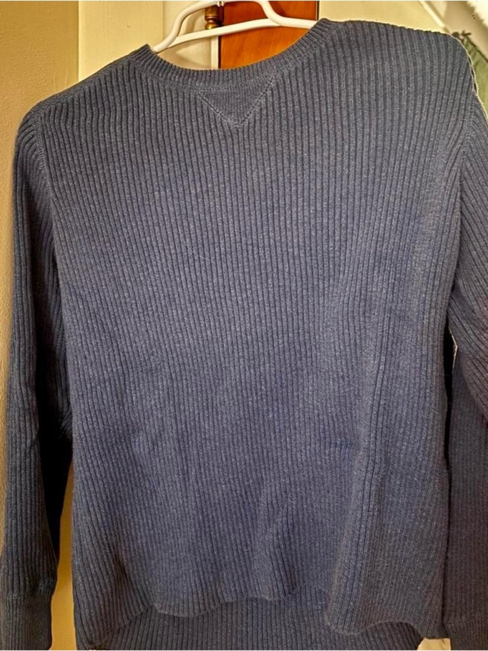 Liz Claiborne Womens Navy Ribbed Sweater, Medium